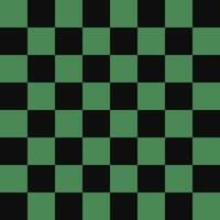 schackbräde mönster för schack med grön-svart kontroller. schackbräde bakgrund för dam sömlös textur av styrelser sömlös golv design vektor