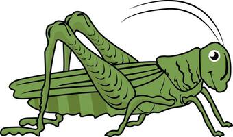 gräshoppa designad använder sig av rader. en insekt konst illustration. vektor