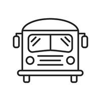 skola buss ikon vektor design mallar