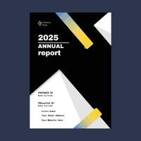 jährlich Bericht Broschüre Flyer Design Vorlage Vektor, Flugblatt Präsentation. Layout im a4 Größe. vektor