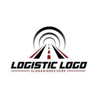 logistisk transport logotyp Begagnade för logistik transport företag vektor