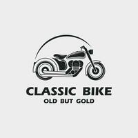 klassisk cykel logotyp vektor ikon illustration design