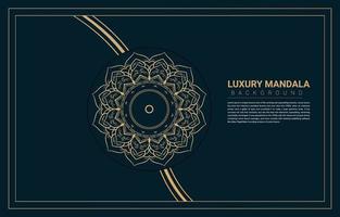 Luxus-Mandala-Hintergrunddesign. vektor