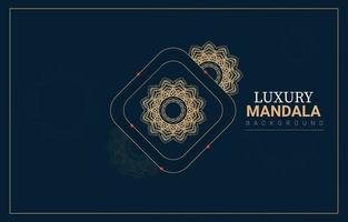 Luxus-Mandala-Hintergrunddesign. vektor