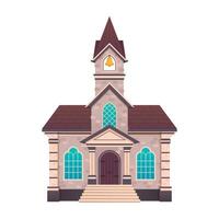 kyrka illustration på vit bakgrund vektor
