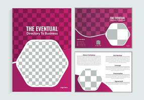 einstellen von korporativ Flyer Design Vorlage Lager Illustration Newsletter, Broschüre, Vorlage, Design, Flyer - - Flugblatt vektor