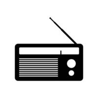 radio ikon design. ljud media tecken och symbol. vektor