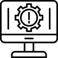 Technologie Ausfälle Vektor Symbol Design