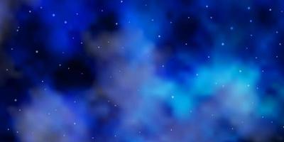 ljusblå vektor bakgrund med färgglada stjärnor.