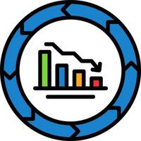 Wert Kette Analyse Vektor Symbol Design