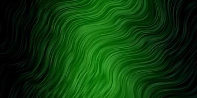 mörkgrön vektormall med linjer. vektor