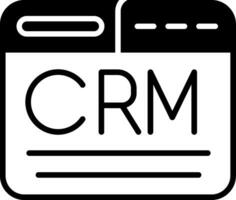 CRM-Vektorsymbol vektor