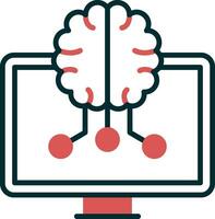 Vektorsymbol für maschinelles Lernen vektor