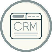 CRM-Vektorsymbol vektor