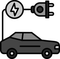 Vektorsymbol für Elektroautos vektor