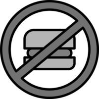 Nein Müll Essen Vektor Symbol