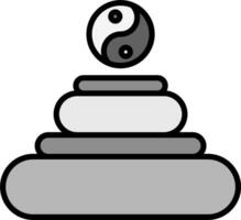 Symbol für Meditationsvektor vektor