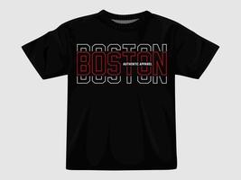 Boston-Stadt-T-Shirt design.eps vektor