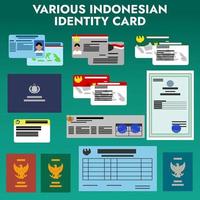 dokument för indonesiskt medborgarskap vektor