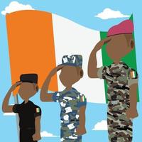 Unabhängigkeitstag der Elfenbeinküste vektor