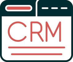 CRM-Vektorsymbol vektor