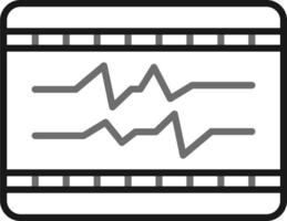 ecg vektor ikon