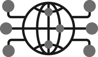 globales Netzwerk-Vektorsymbol vektor