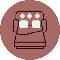 Sofa Bett Vektor Symbol