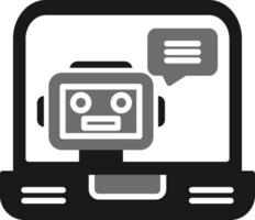 Chatbot-Vektorsymbol vektor