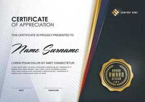 certifikatmall design vektor