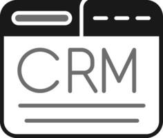 CRM-Vektorsymbol vektor