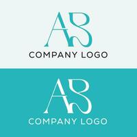 ab Anfangsbuchstabe Logo-Design vektor