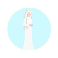 Muslim Braut tragen Hijab Illustration vektor