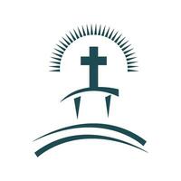 Kirche Logo Symbol Design vektor