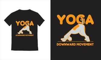 Vektor Yoga Mädchen Vektor Yoga T-Shirt Design.