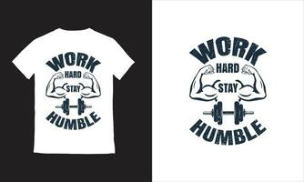 vektor kondition t-shirt design Gym t-shirt med stor muskler