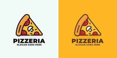 Pizza Logo Design Vektor Illustration