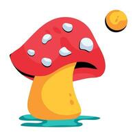 modisch Agaric Pilz vektor