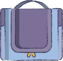 handväska hand dragen vektor illustration