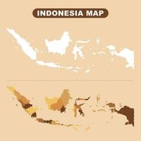 Indonesien Welt Karte Vektor Design