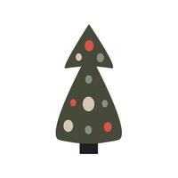 minimal Weihnachten Baum vektor