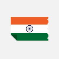 Indien flaggikon vektor