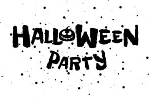 Fröhliche Halloween-Party beängstigend Feiertagsbanner mit Kürbislaterne Kürbis vektor