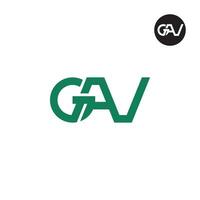 brev gav monogram logotyp design vektor