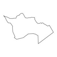 djanet provins Karta, administrativ division av Algeriet. vektor