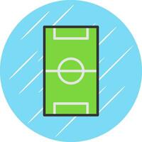 Fußball Tonhöhe Vektor Symbol Design