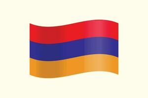 armenia nationell flagga i vektor