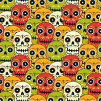 dia de muertos sömlös mönster illustration med dag av de död- och skelett element i mexikansk design vektor