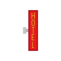 isoliertes Hotelbanner-Symbol-Vektor-Design vektor