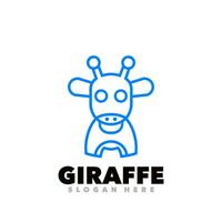 giraff symbol logotyp vektor